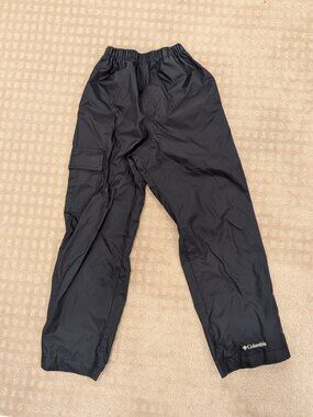 Columbia Youth Unisex Black Rain Pants XS